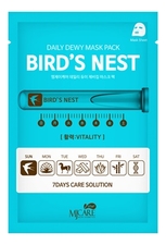 Mijin Маска тканевая c экстрактом ласточкиного гнезда MJ Care Daily Dewy Mask Pack Bird's Nest 25г