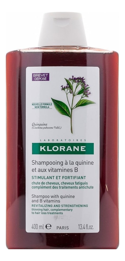 

Укрепляющий шампунь для волос с экстрактом хинина Thinning Hair 400мл: Шампунь 400мл, Шампунь для ослабленных волос Quinine Shampooing A La Quinine Et Aux Vitamines B
