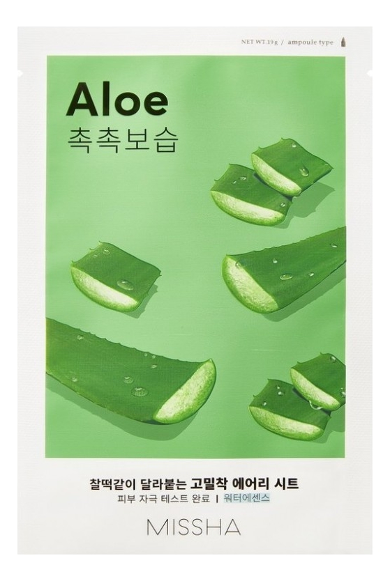 

Тканевая маска для лица с экстрактом алоэ Airy Fit Sheet Mask Aloe 19г