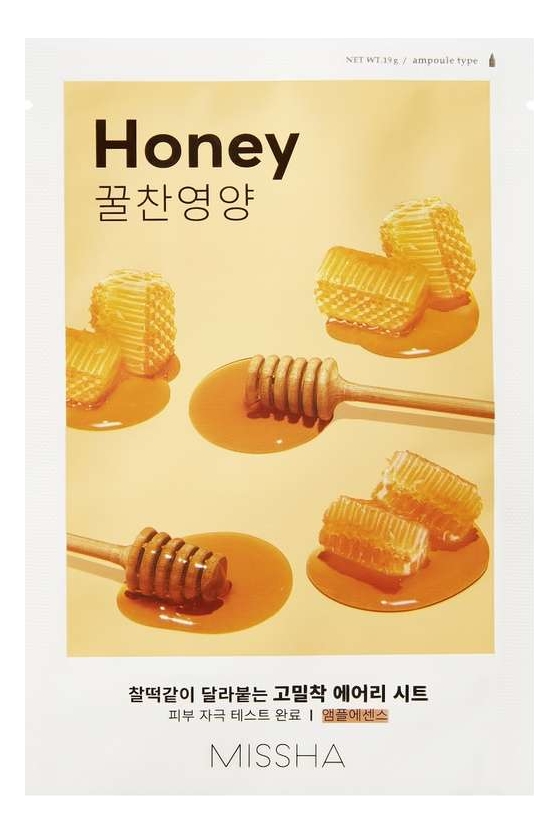 

Тканевая маска для лица с экстрактом меда Airy Fit Sheet Mask Honey 19г