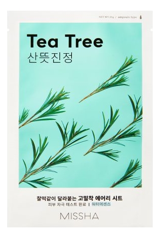 Тканевая маска для лица с экстрактом чайного дерева Airy Fit Sheet Mask Tea Tree 19г