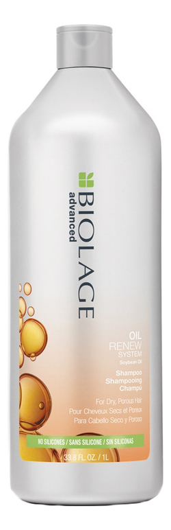 

Шампунь для волос с соевым маслом Biolage Advanced Oil Renew Shampoo: Шампунь 1000мл, Шампунь для волос с соевым маслом Biolage Advanced Oil Renew Shampoo