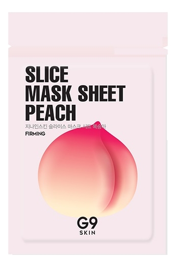 

Маска-слайс для лица тканевая осветляющая G9 Skin Slice Mask Sheet Peach 10мл (персик)
