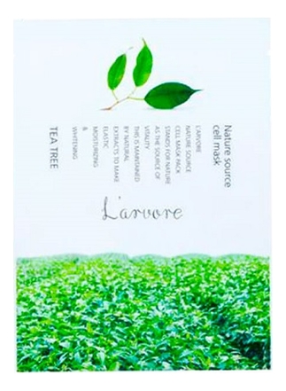 

Тканевая маска для лица с экстрактом зеленого чая Nature Source Cell Mask Tea Tree 25г: Маска 1шт, Тканевая маска для лица с экстрактом зеленого чая Nature Source Cell Mask Tea Tree 25г