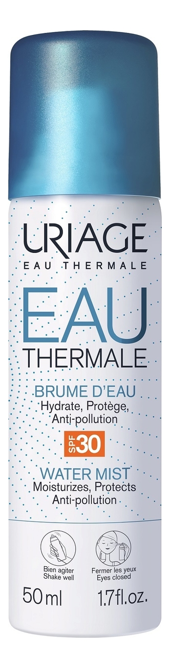 

Увлажняющая дымка-спрей для лица Eau Thermale Brume D'Eau Spray SPF30 50мл