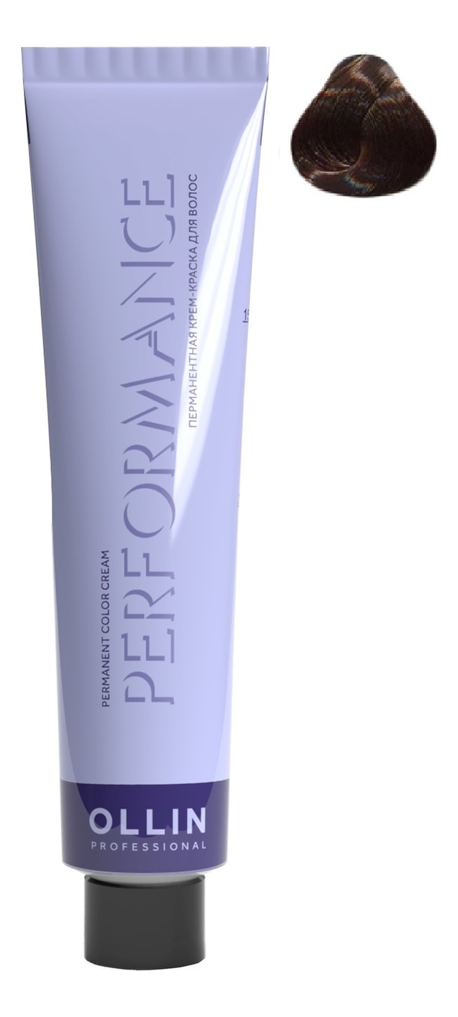 Перманентная крем-краска для волос Performance Permanent Color Cream 60мл: 6/0 темно-русый перманентная крем краска для волос performance permanent color cream 60мл 8 0 светло русый