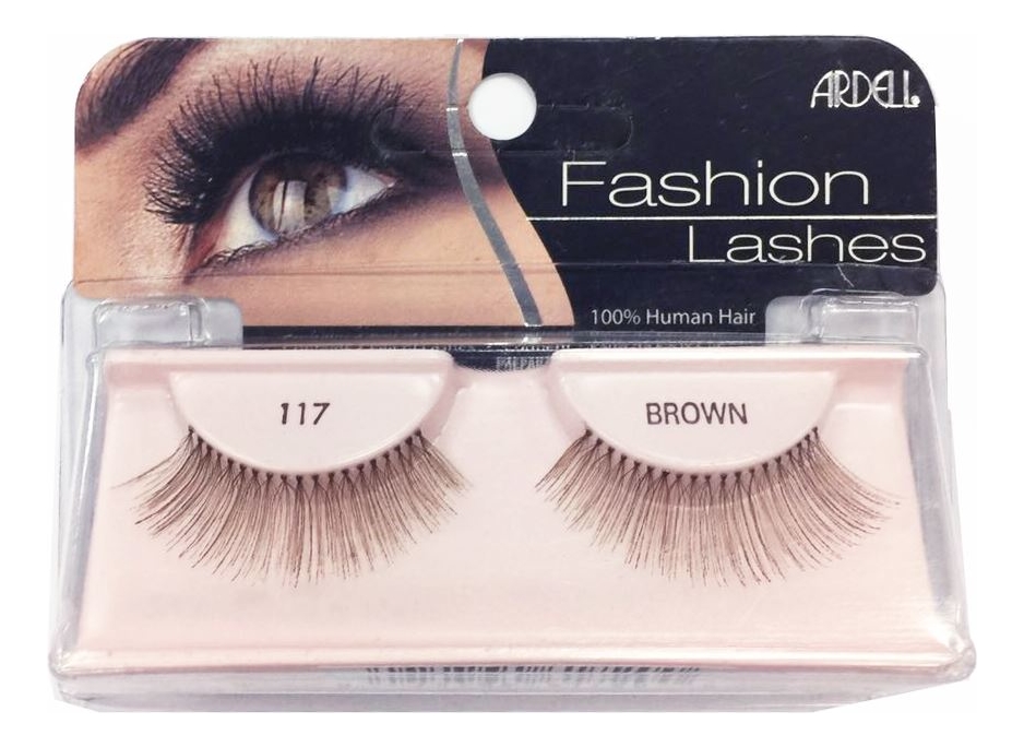 Накладные ресницы Fashion Lashes: Ресницы 117 (коричневые)