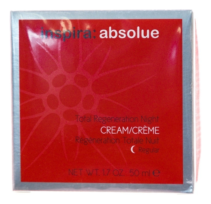 Легкий ночной лифтинг-крем для лица Inspira: Absolue Total Regeneration Night Cream 50мл