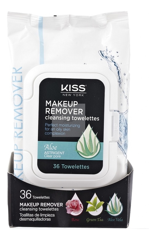 

Салфетки для снятия макияжа с алоэ вера Makeup Remover Cleansing Towelettes Aloe 36шт