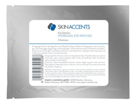 

Гидрогелевые патчи для ухода за областью вокруг глаз Skin Accents Hydrogel Eye Patches 2шт