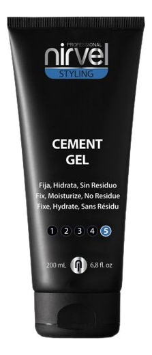 Гель для волос экстрасильной фиксации Цемент Styling Cement Gel 200мл nook гель цемент shining gel cement для укладки волос 150 мл