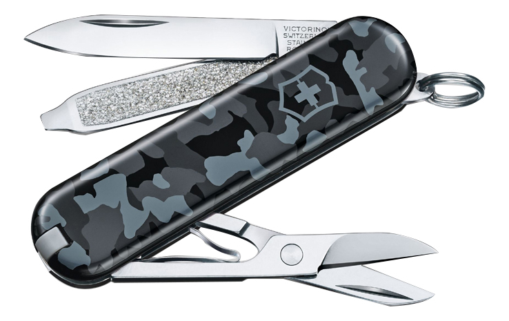 

Нож-брелок Classic SD Navy Camouflage 58мм 7 функций 0.6223.942