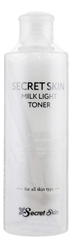 Осветляющий тонер с молочными протеинами Milk Light Toner 250мл