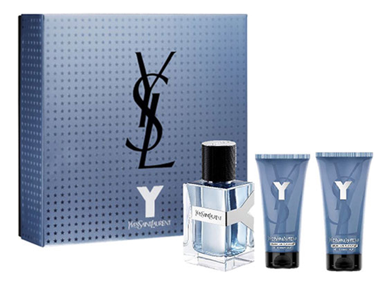 

Y Yves Saint Laurent Men: набор (т/вода 60мл + гель д/душа 50мл + бальзам п/бритья 50мл), Y Yves Saint Laurent Men
