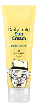 Солнцезащитный крем для лица Daily Mild Sun Cream SPF50+ PA++++