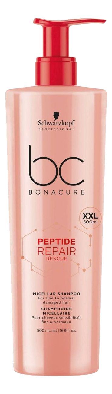 

Мицеллярный шампунь для волос BC Peptide Repair Rescue Micellar Shampoo: Шампунь 500мл, Мицеллярный шампунь для волос BC Peptide Repair Rescue Micellar Shampoo