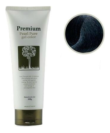 Гель-маникюр для волос с тонирующим эффектом Haken Premium Pearl Pure Gel Color 220г: Charcoal Black