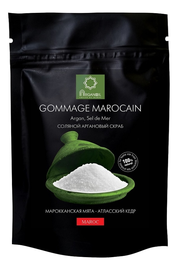 

Соляной аргановый скраб для тела Gommage Marocain (марокканская мята-атласский кедр): Скраб 200г, Соляной аргановый скраб для тела Gommage Marocain (марокканская мята-атласский кедр)