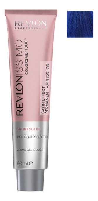 

Краска для волос Revlonissimo Colorsmetique Satinescent 60мл: 919 Midnight Blue, Краска для волос Revlonissimo Colorsmetique Satinescent 60мл