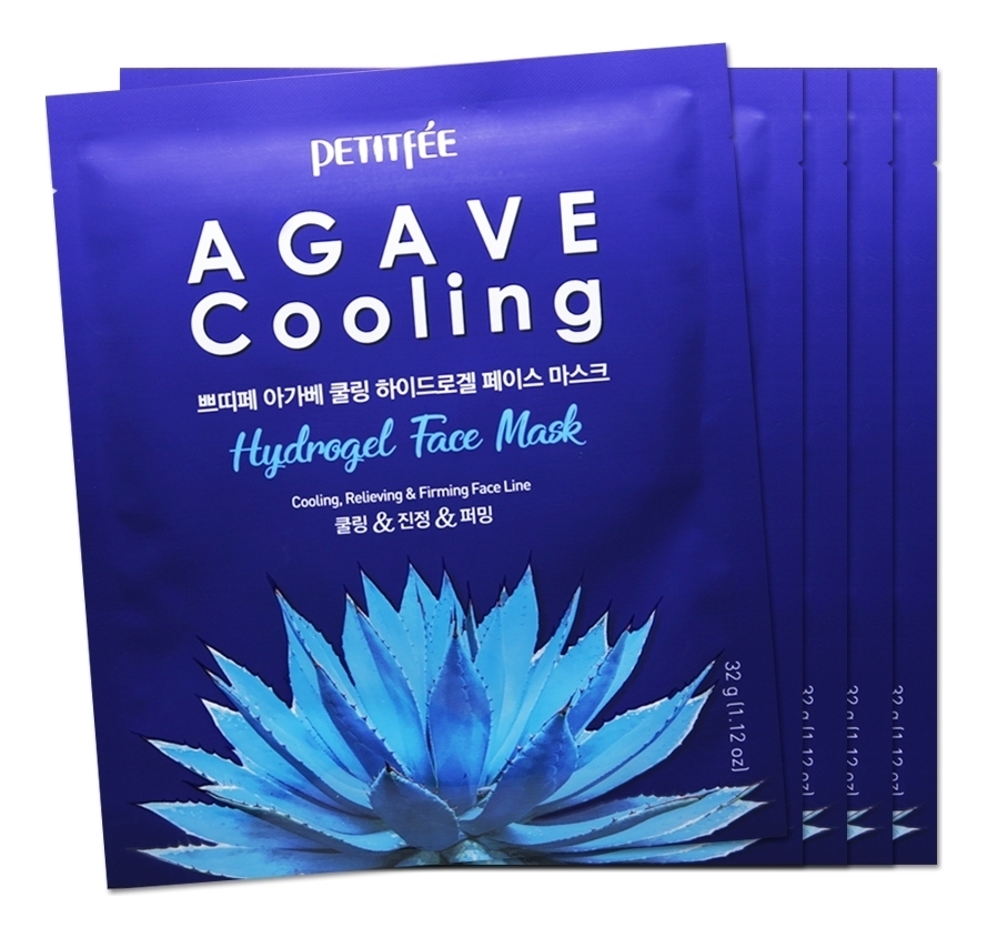 

Охлаждающая гидрогелевая маска с экстрактом агавы Agave Cooling Hydrogel Face Mask: Маска 5*32г, Охлаждающая гидрогелевая маска с экстрактом агавы Agave Cooling Hydrogel Face Mask
