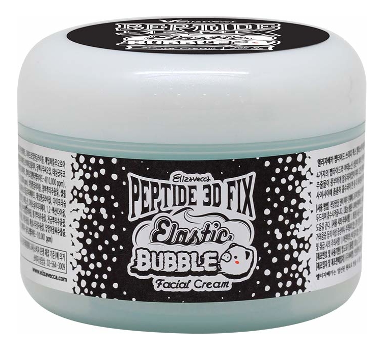 Омолаживающий пузырьковый крем для лица Peptide 3D Fix Elastic Bubble Facial Cream 100г пузырьковый крем для лица elizavecca peptide 3d fix elastic bubble facial cream 100 мл