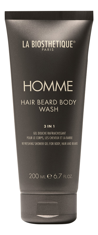 Очищающий гель для тела, волос и бороды Homme Hair Beard Body Wash: Гель 200мл