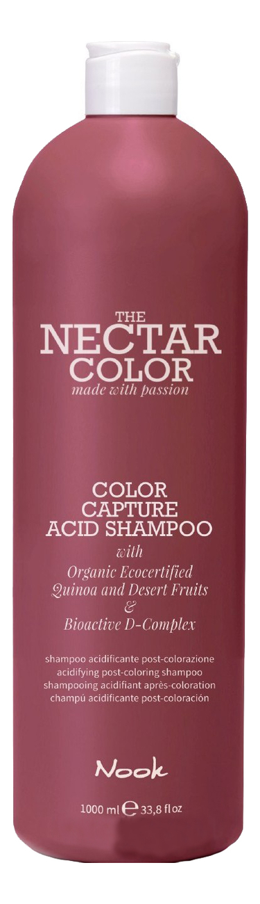 

Закрепляющий шампунь после окрашивания Nectar Color Color Capture Acid Shampoo: Шампунь 1000мл, Закрепляющий шампунь после окрашивания Nectar Color Color Capture Acid Shampoo