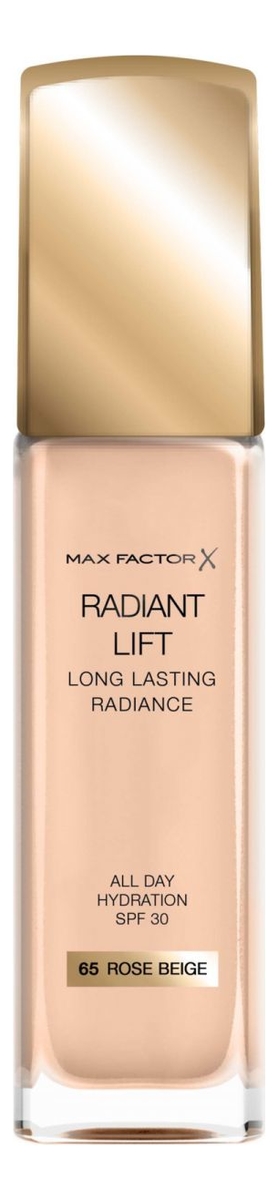 Купить Тональная основа Radiant Lift Long Lasting Radiance 30мл: 65 Rose Beige, Max Factor