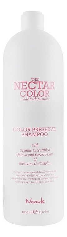 Шампунь для окрашенных волос Nectar Color Preserve Shampoo: Шампунь 1000мл nook nectar color шампунь для окрашенных тонких волос color preserve shampoo 300 мл