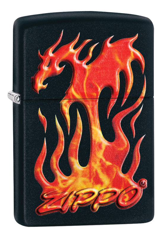 

Зажигалка бензиновая Classic Flaming Dragon Design 29735