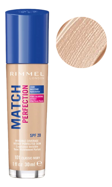 

Тональный крем Match Perfection 30мл: 101 Classic Ivory, Тональный крем Match Perfection 30мл