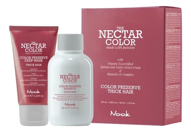 

Набор Color Preserve Thick Hair (шампунь 100мл + маска для ухода за плотными волосами 50мл)