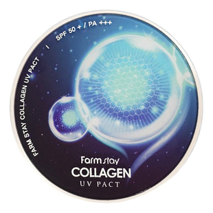 Компактная крем-пудра для лица с коллагеном Collagen UV Pact SPF50+ PA+++ 2*12г