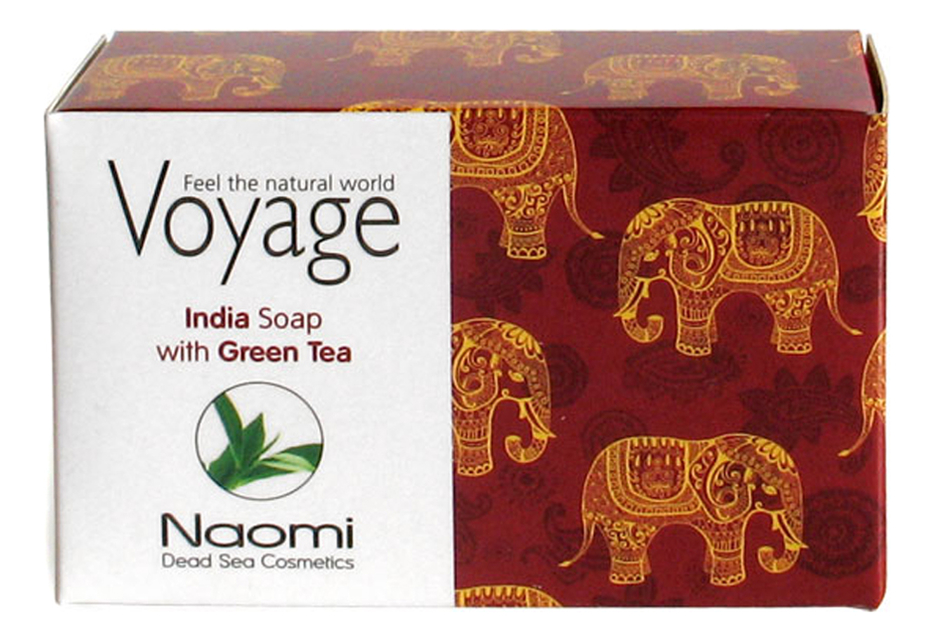 Купить Мыло для лица и тела Voyage India Soap With Green Tea 140г, Naomi