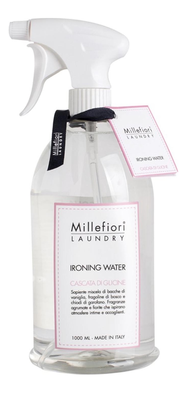 

Парфюмерная вода для тканей Шепот водопада Laundry Ironing Water Cascata Di Glicine: Спрей 1000мл, Парфюмерная вода для тканей Шепот водопада Laundry Ironing Water Cascata Di Glicine