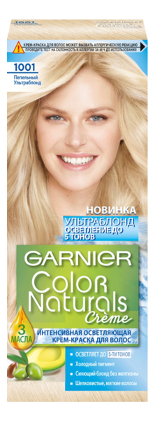 

Краска для волос Color Naturals: 1001 Пепельный ультраблонд, Краска для волос Color Naturals