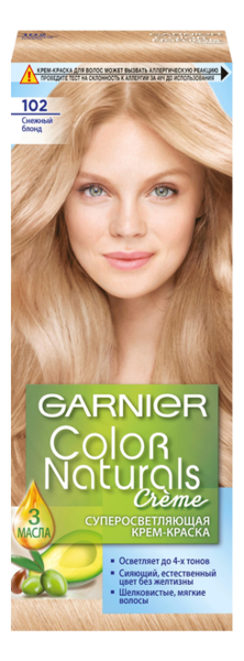 

Краска для волос Color Naturals: 102 Снежный блонд, Краска для волос Color Naturals