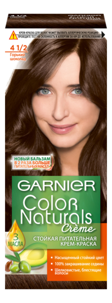 

Краска для волос Color Naturals: 4.1/2 Горький шоколад, Краска для волос Color Naturals