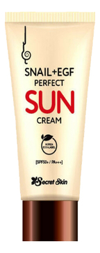 Солнцезащитный крем для лица с экстрактом улитки Snail+EGF Perfect Sun Cream SPF50+ PA+++ 50мл
