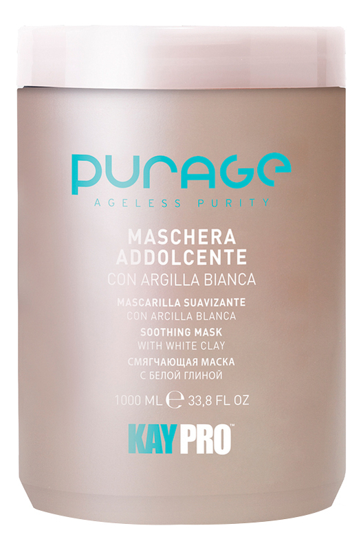 Маска для волос на основе белой глины Purage Ageless Purity Soothing Mask White Clay: Маска 1000мл