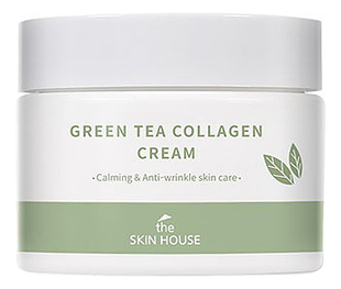 Успокаивающий крем для лица с коллагеном и экстрактом зеленого чая Green Tea Collagen Cream 50мл