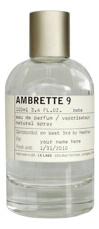 

Ambrette 9: парфюмерная вода 100мл уценка, Ambrette 9