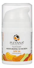 PLEYANA Солнцезащитный увлажняющий крем для лица Face Cream Moisturizing Sunscreen SPF30