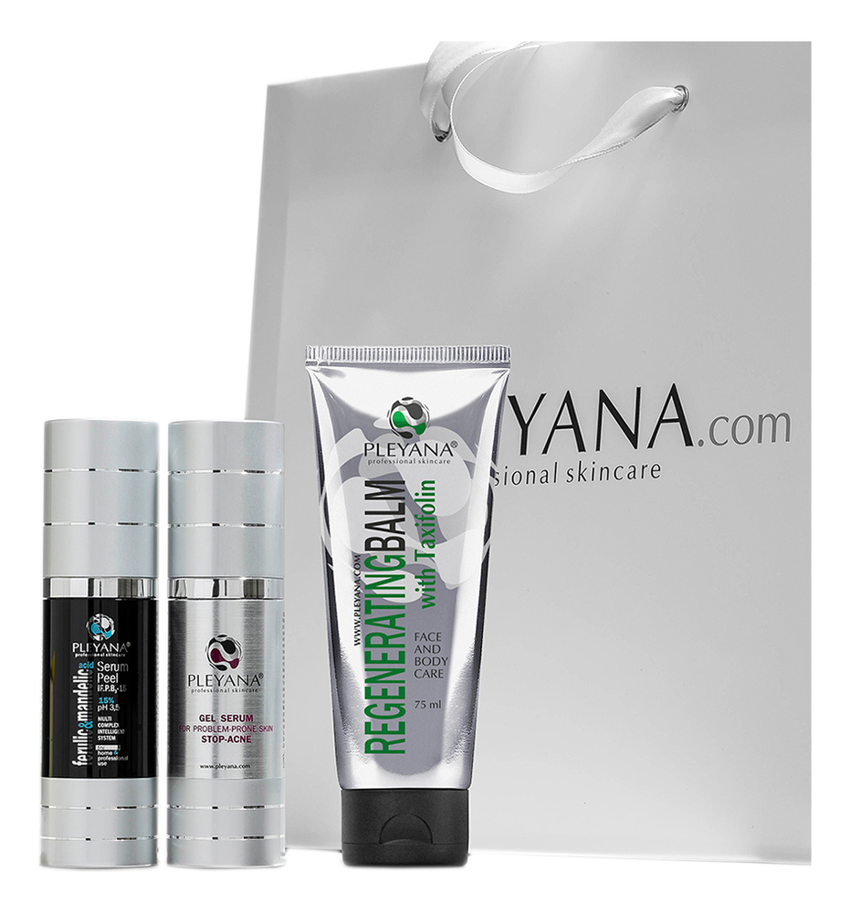 

Набор для лица Home Skin Care Stop Acne Set No5 (гель-сыворотка 30мл + пилинг-сыворотка 30мл + бальзам 50мл)