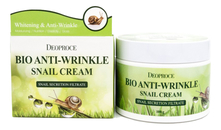 Deoproce Биокрем для лица против морщин с экстрактом улитки Bio Anti-Wrinkle Snail Cream 100г
