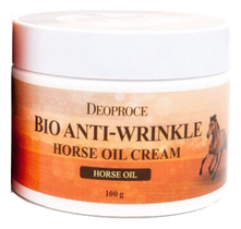 Deoproce Биокрем для лица против морщин с лошадиным жиром Bio Anti-Wrinkle Horse Cream 100мл