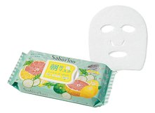 BCL Маска-салфетка для лица Освежающая Saborino Morning Facial Sheet Mask 32шт