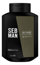 Sebastian Очищающий шампунь для волос Seb Man The Purist Purifying Shampoo 250мл