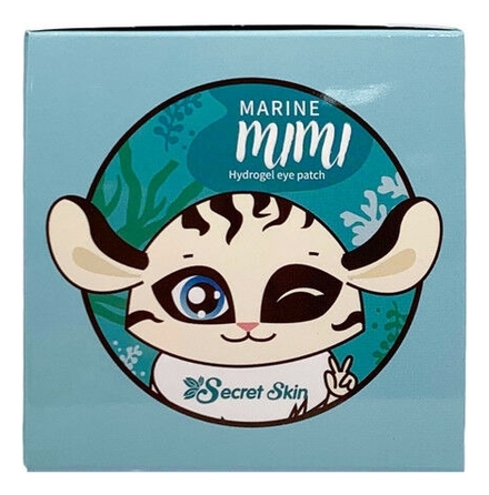 Купить Гидрогелевые патчи для области вокруг глаз с экстрактом морских водорослей Marine Mimi Hydrogel Eye Patch 60шт, Secret Skin