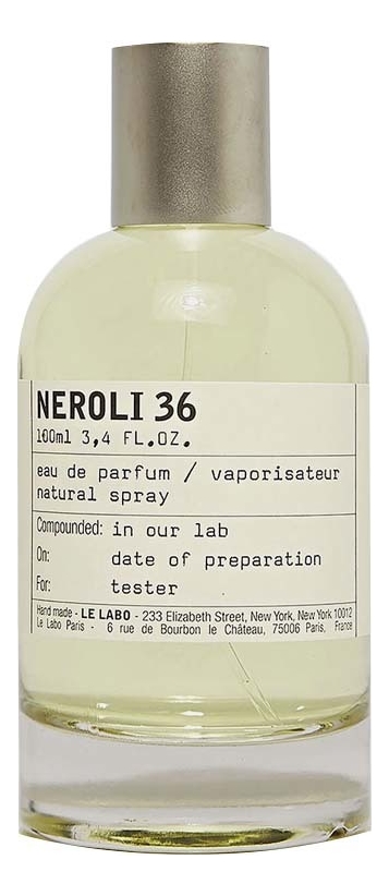 Neroli 36: парфюмерная вода 100мл уценка essenze mediterranean neroli парфюмерная вода 100мл уценка